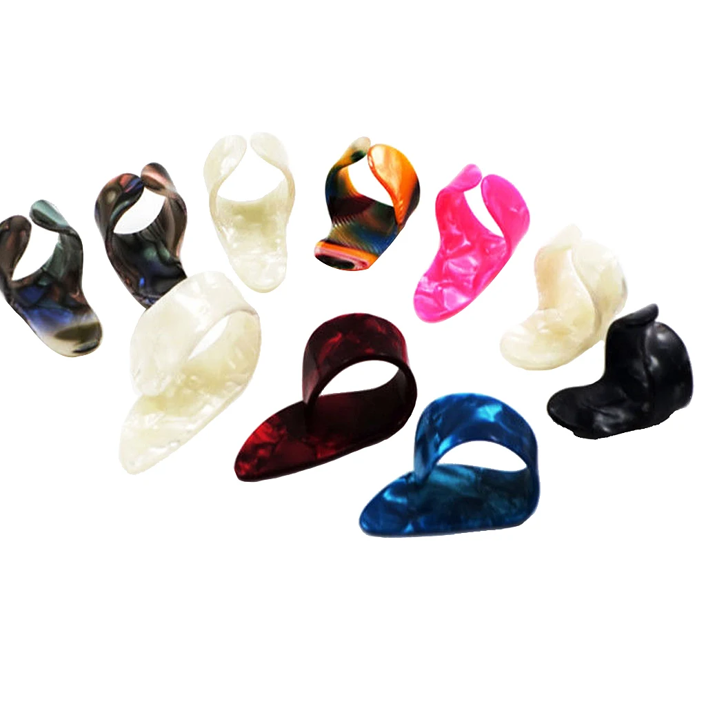 15pcs Colorful Finger Picks Plectrum Guitar Finger Picks Guitar Thumb Picks