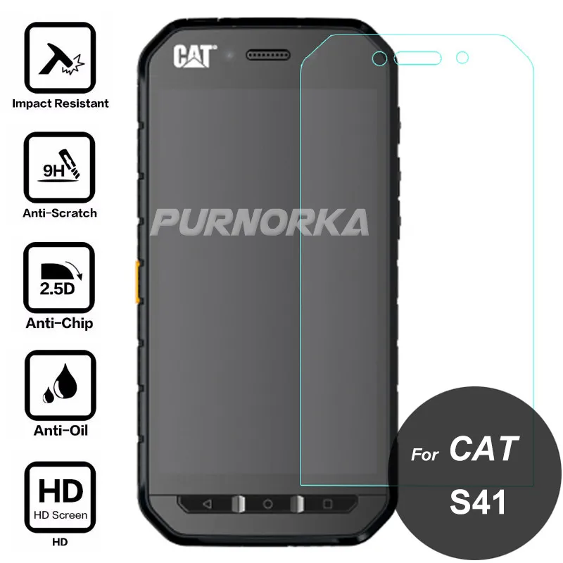 Для Caterpillar CAT S41 Экран защитная пленка 9 H Передняя Противоударная из закаленного