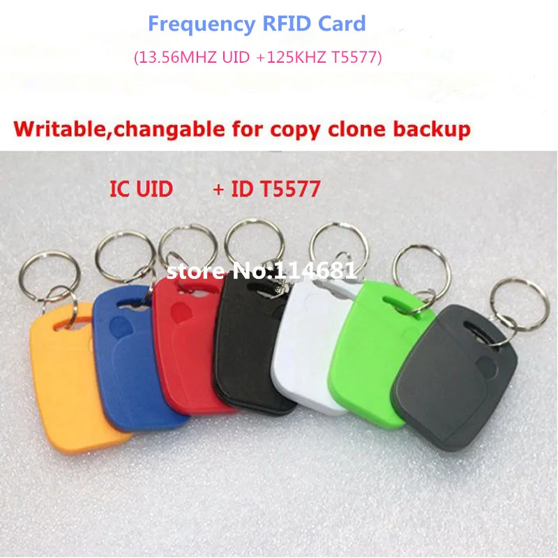 UID + T5577 RFID копирование записываемых ключей 125 кГц и 13 56 МГц перезаписываемый