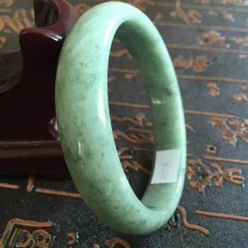 

shiipping 58mm-60mm Grade A 100% Natural Green Jadeite Bangle Bracelet A3008