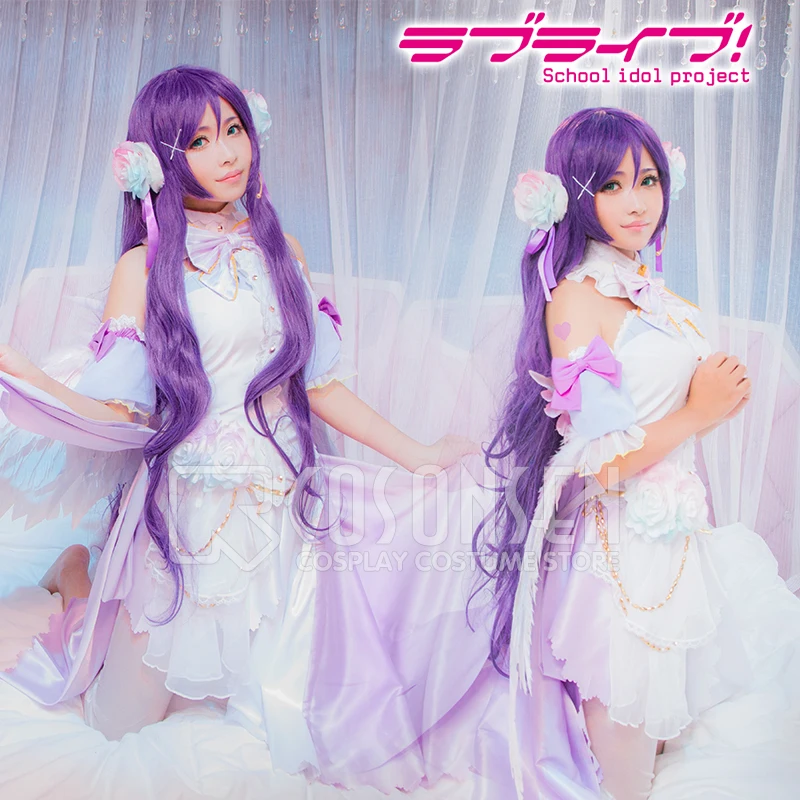 COSPLAYONSEN Love Live! Белый день Святого Валентина Пробуждение платье Nozomi Tojo Косплей Костюм Любой размер на заказ