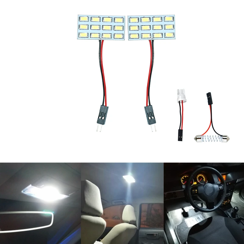 

car styling Bulb Light Dome reading light Car Interior LED panel for Renault Captur Megane 2 3 Scenic 2 SEAT Leon Altea Alhambra