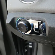 Color My Life Stainless Steel Headlight Head Lamp Switch Decoration Trim Sticker for Chevrolet Chevy Malibu Cruze Trax 1 Piece