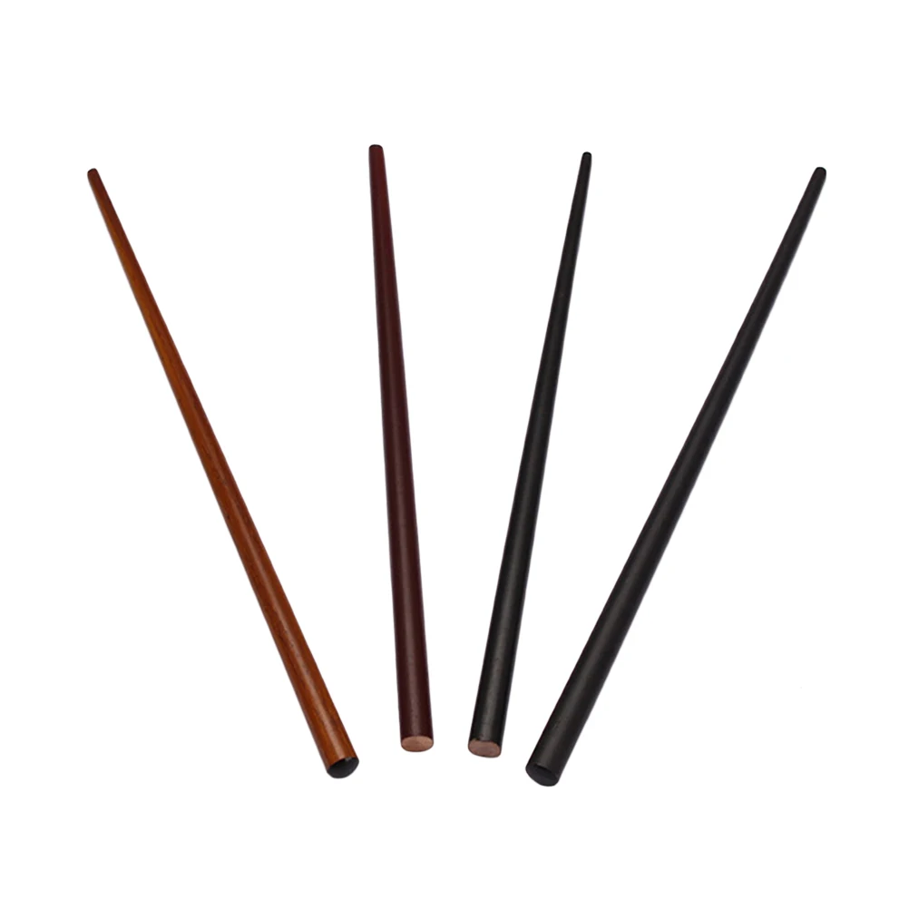 4pcs/set Wooden Hair Sticks Straight Pointed Natural Hair Chopsticks Hairpin Hairwear Accessory