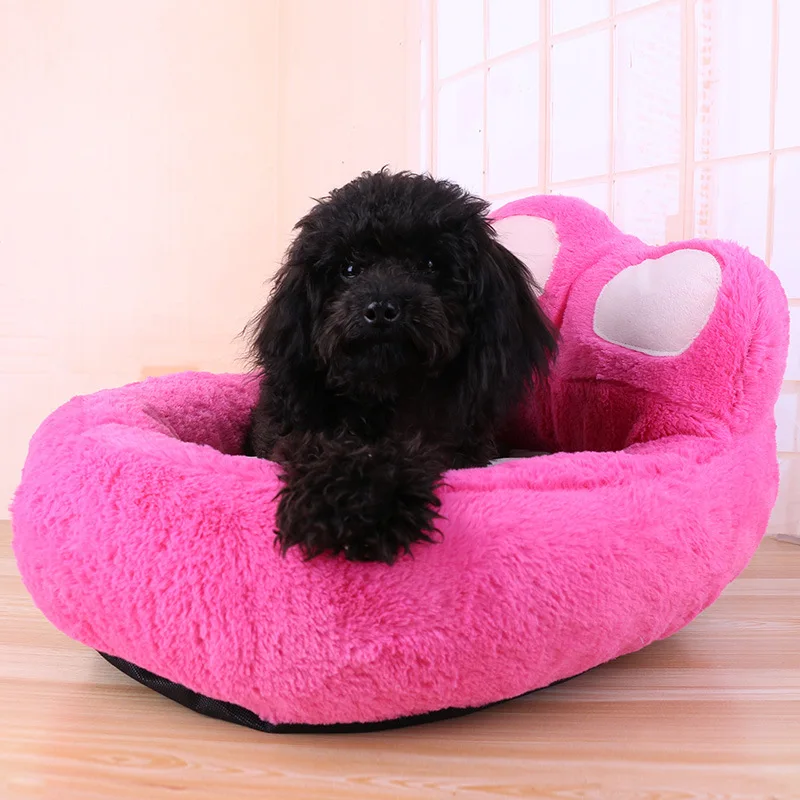 Плюш Питомник кошачьих туалетов Собака кровать кошка диван теплые Лапы pet гнездо