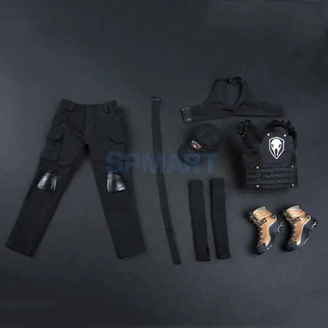 16 Scale Female Tactical Combat Outfits Clothes Suit for 12'' Hot Toys