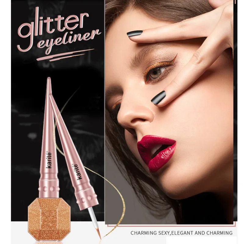

Durable Waterproof Liquid Flash Eyeliner Pencil White Gold Shiny Flash Eyeliner Pencil Luminous Eyeliner Shimmer Shadow