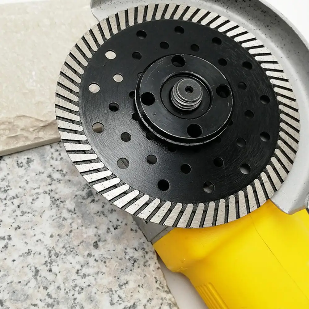 DIATOOL 2pcs 5" Diamond Hot Pressed Narrow Turbo Blade Fast Cutting Speed 125mm Cutting Discs Granite Marble Concrete Masonry