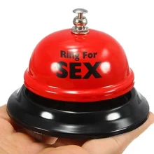 Секс колокольчик Динь кольцо для секса Пара игры Флирт любовь эротические игрушки Смешные питания подарки на Хэллоуин(Цвет: Красный