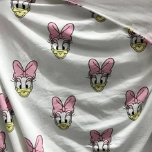 Милый мультфильм Дейзи утка лайкра хлопок Скрапбукинг Лоскутная Ткань Сделай Сам детская одежда Пальто Шитье Текстиль