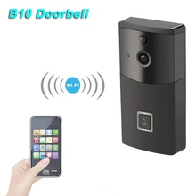 B10 Смарт WI-FI дверной звонок видео домофон Кольцо Дверной звонок с Камера ИК входная дверь оповещения Беспроводной безопасности перезвон дверная камера Будильник