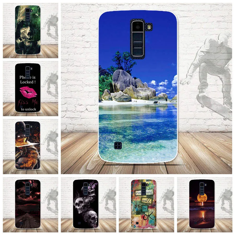 Роскошный мягкий ТПУ чехол с 3D рисунком для LG K10 Lte K 10 M2 K410 K420N K430DS F670 двойной