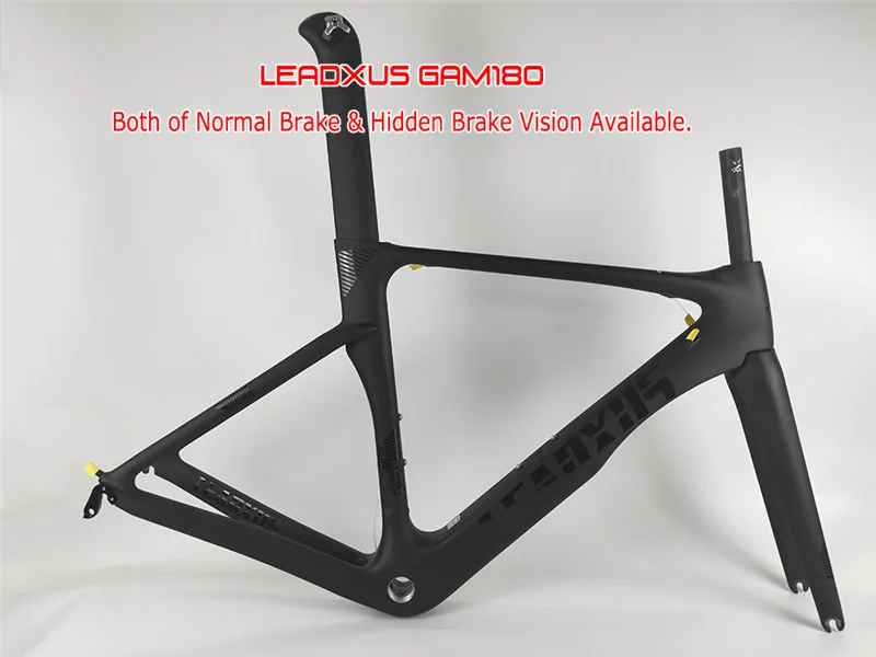 Best LEADXUS GAM180 Strong Aero Carbon Bicycle Frame Road Aero Bike Carbon Fiber Frame Many Colors Choice 5