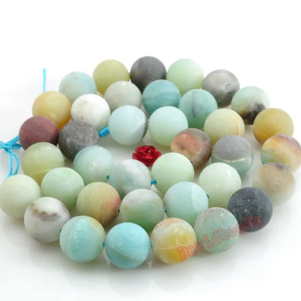 

Fctory Price Frost Mixed Colors Amazonite Gem Beads 15" Strand 6 8 10mm Pick Size For Jewelry Making diy