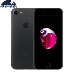 Оригинальное разблокирована Apple iPhone 7 4G LTE смартфон 2G Оперативная память 256 GB/128 GB/32 GB Встроенная память IOS 10 4 ядра 4,7 ''12 МП мобильного телефона