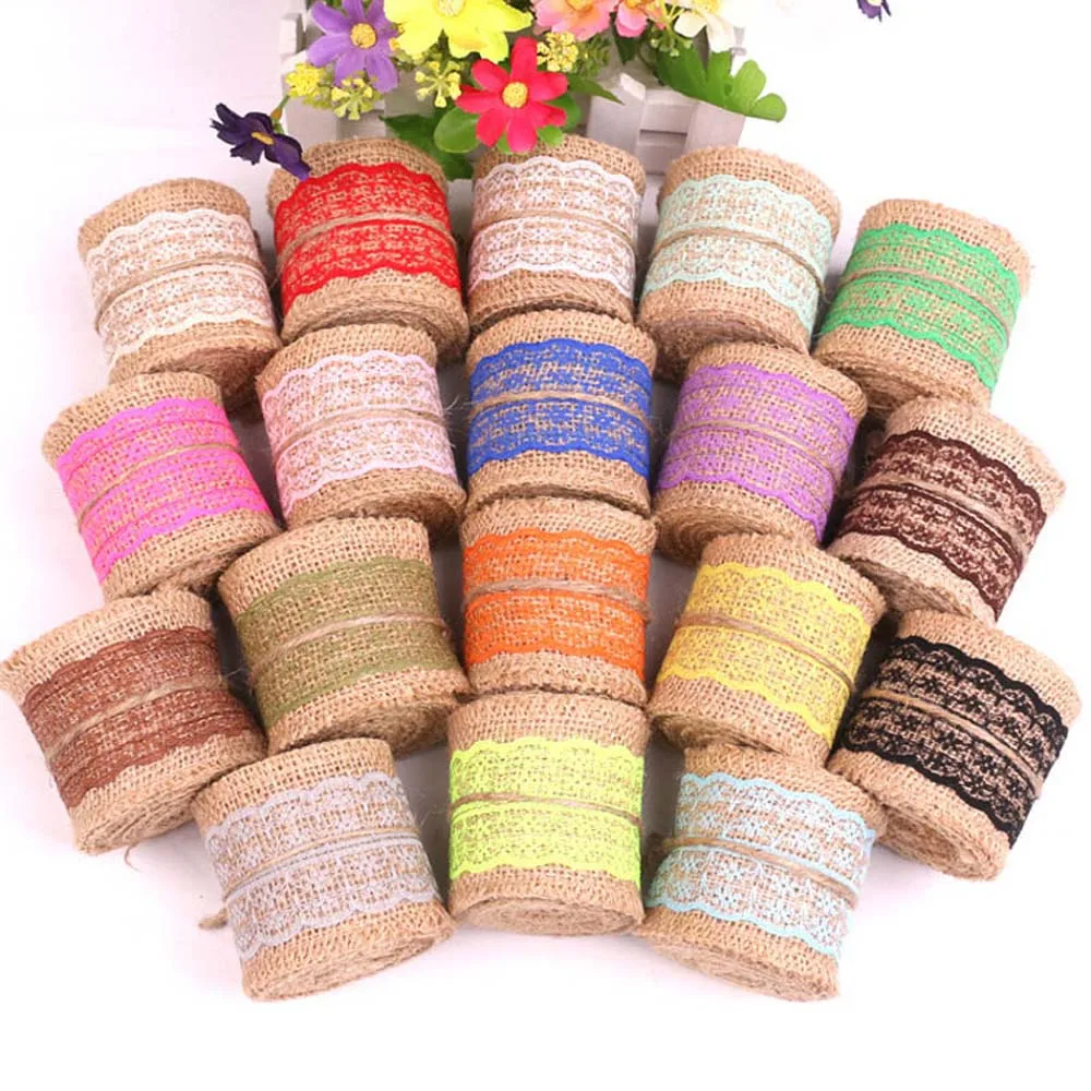 

Hot!! Factory Outlets High Quality 6CM*2M/Roll Lace Linen Suppliers 18 Colors Hand Craft Home&Party Decor DIY Accessories ZY002