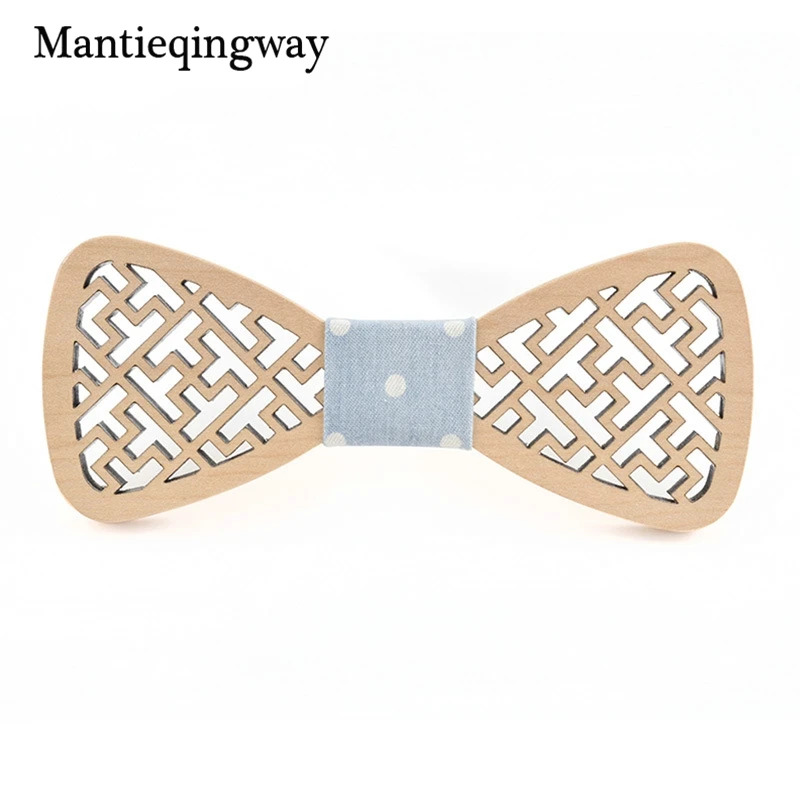 Mantieqingway Новинка года поступления для мужчин/для женщин Свадебная вечеринка интимные аксессуары ручной работы деревянная Бабочка розовый Галстуки бабочк