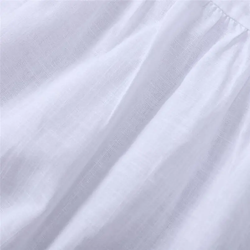 New Womens Summer Fashion Casual Solid V-Neck Short Sleeveless Mini White Dress Casual Holiday Beach Elegant Lady Dress #4R07 (11)