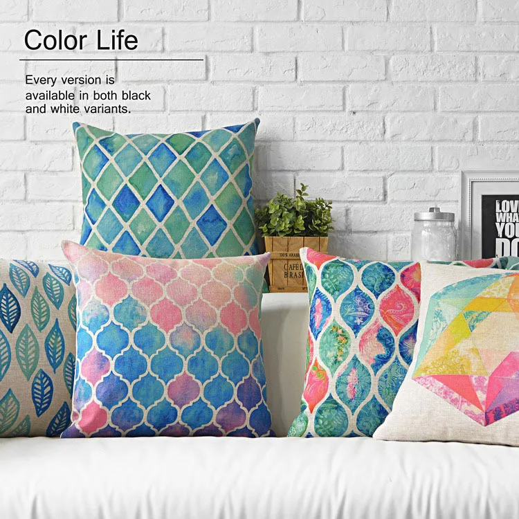 American country Nordic geometric pillow ,leaves Pillow cushion