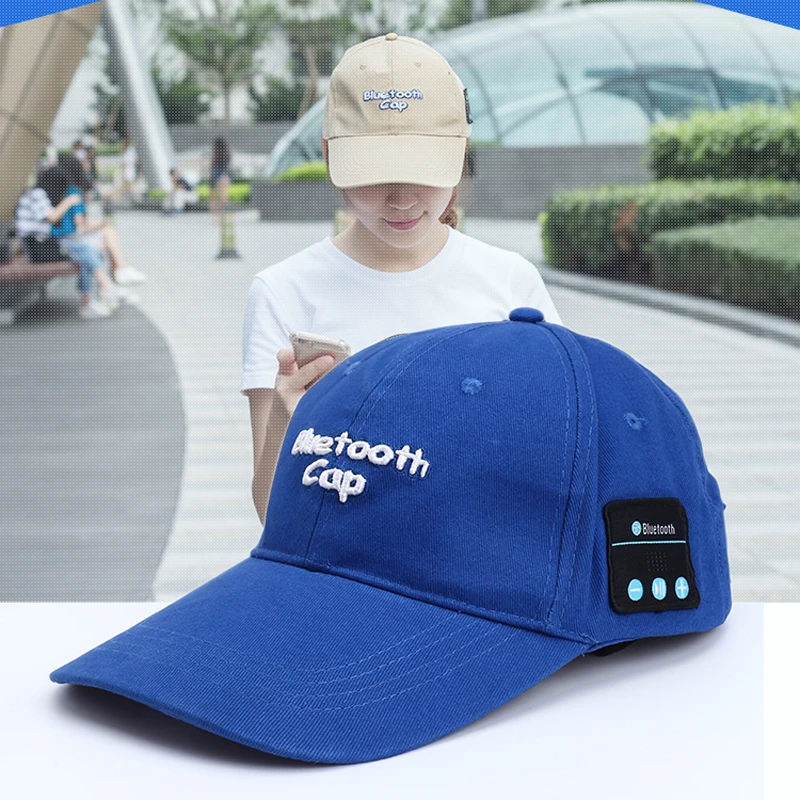 Fashionable Cap buit-in Bluetooth Music Wireless Sports earphone Supporting Heads best for Android smart phone iPhone