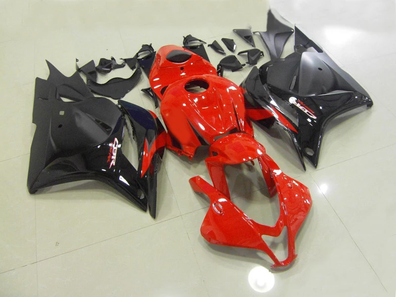 

Motorcycle Fairing kit for HONDA CBR600RR F5 09 10 11 12 CBR 600RR 2009 2010 2012 ABS black hot red Fairings set+Gifts HN14