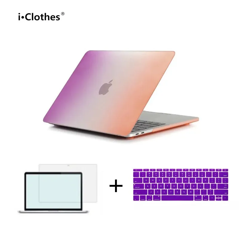 Я-одежда кристалл Радуга Пластик жесткий чехол с клавиатурой для MacBook Pro 13 ''Pro