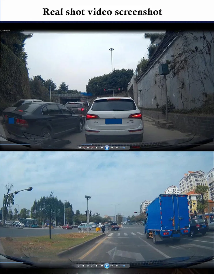 2,7 ''Автомобильный видеорегистратор 1080P HD ночного видения Автомобильный детектор ударопрочный Мини светодиодный зеркальный видеорегистратор g-сенсор 24h мониторинг вождения рекордер