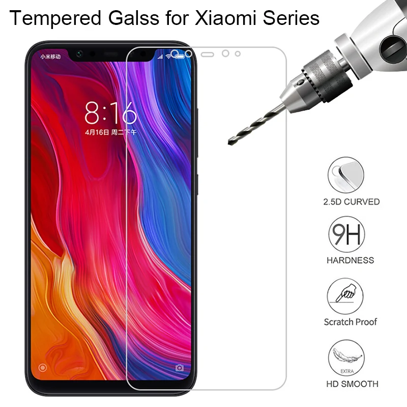 Защитная пленка для Xiaomi Mi 9 t Se 8 Lite твердая Передняя mi pro a2 lite a1 6x закаленное стекло