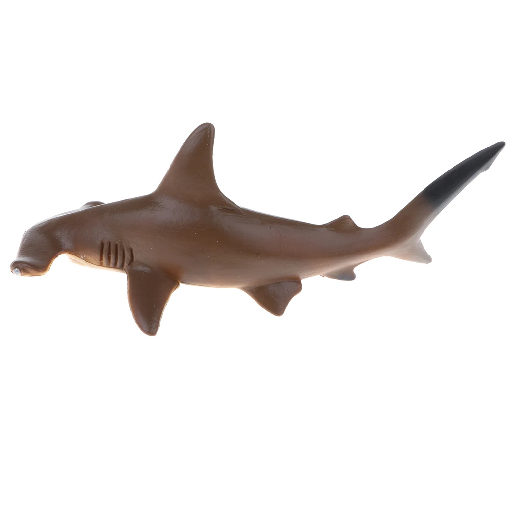 Realistic Marine Animal Model Figurines, 5.7 Inch Hammerhead Shark Model Action Figure Toy for Kids, Nature Educational Toy
