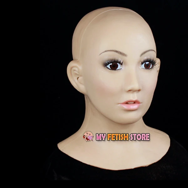 (SF-1) Soft Silicone Realist Human Face Full Head Female/Girl ...