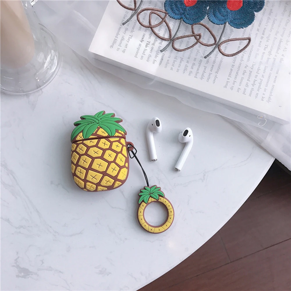 

Protect Cover with Pineapple Pendant For AirPods Case 3D Cute Fruit Accessories Earphone Cases For Apple Airpods 1/2