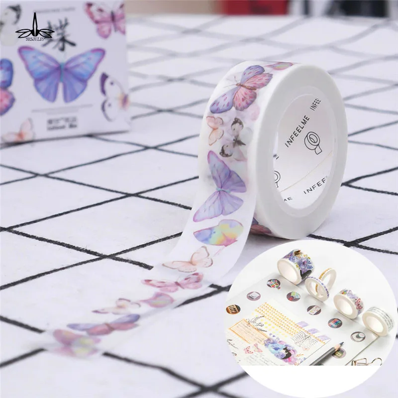 Free Shipping DIY Butterfly Masking Tape DIY Paper Adhesive Craft Washi Tape Decorative Sticker Free Shipping DIY Butterfly Masking Tape DIY Paper Adhesive Craft Washi Tape Decorative Sticker