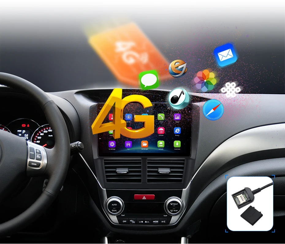 Perfect AWESAFE 2din Android 8.1 Car Radio Multimedia video player gps navi For Subaru Forester 3 2007 2008 2009 2010 2011 2012 2013 6