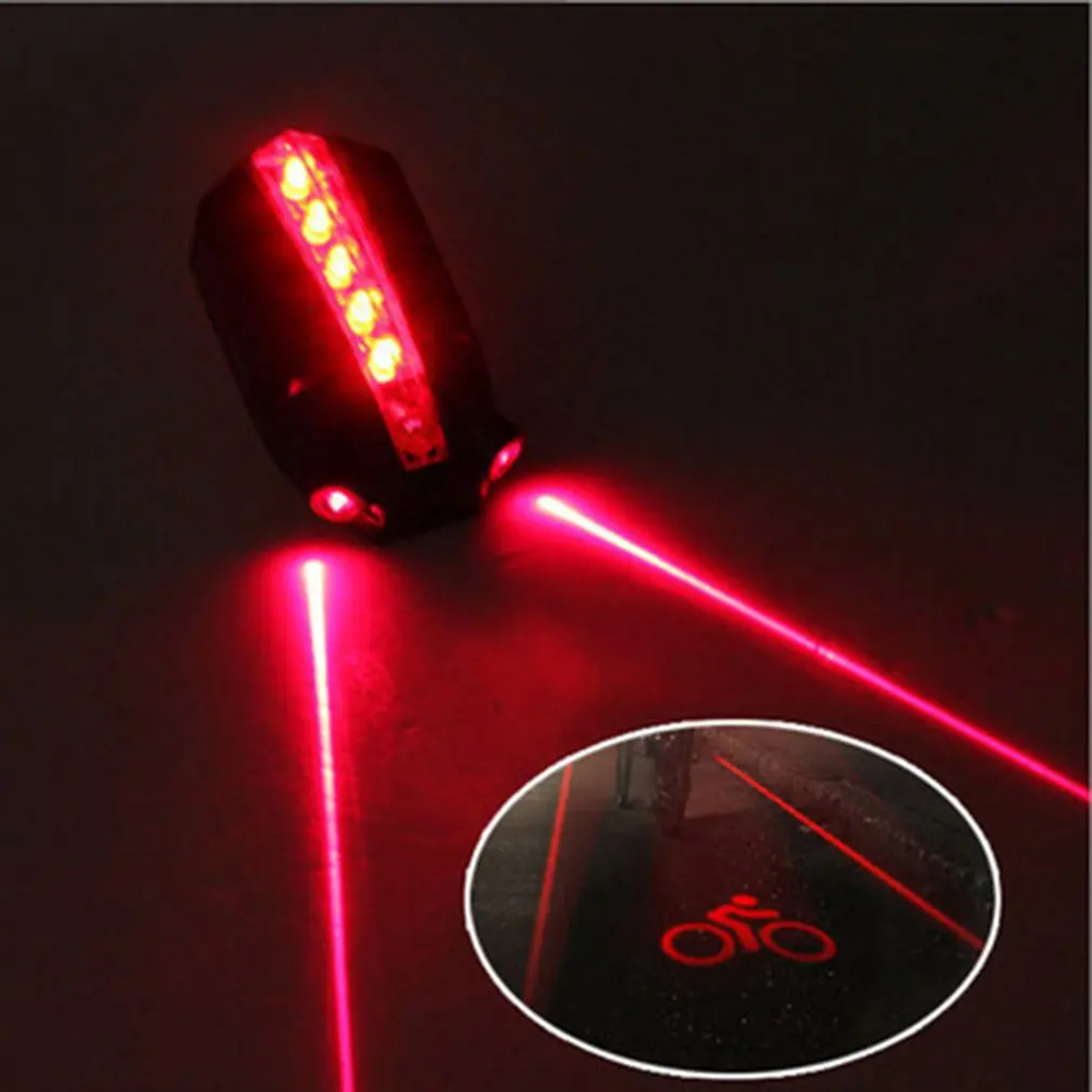 Excellent Waterproof LED Cycling Bike Bicycle Light Safety Rear Flashlight Cycling Bike Rear Light Tail Warning Flashing Lamp Red 0