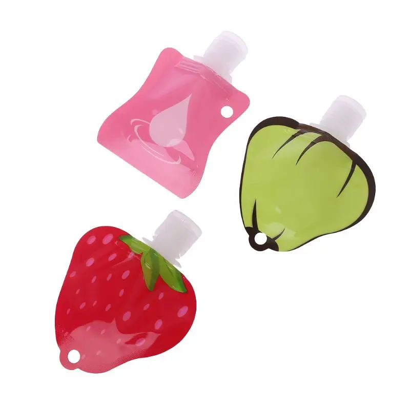2019 New 3Pcs/Set Fruit Portable Travel Bottle Shampoo Cosmetic Bottle Container Bag
