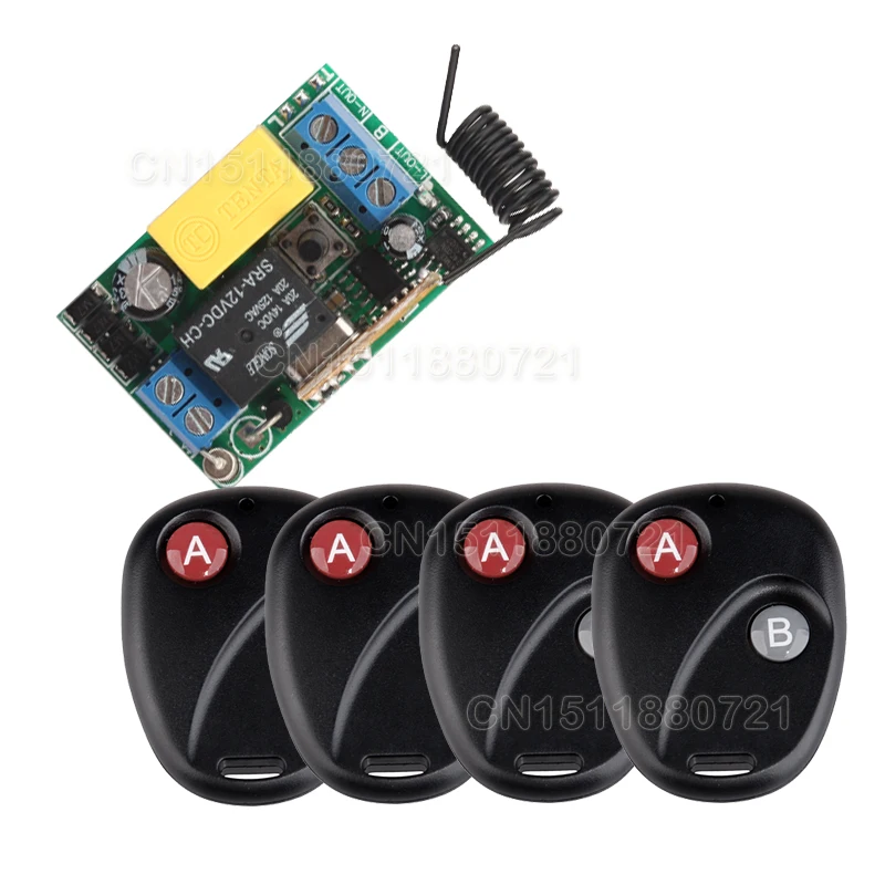 

AC220V Mini Size Radio Remote Control Lighting Power ON OFF Switches System Learning Code Momentary Toggle Latched 315/433MHZ