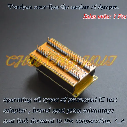 ic test FPQ44 to DIP44 Programmer Adapter CNV=QFP44-DIP44 Adapter 1 pin-1pin General purpose line FPQ-44-0.8-14 socket
