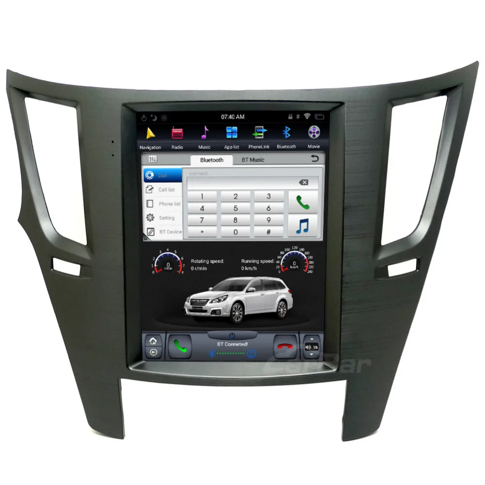 CARBAR 10," вертикальный ips экран Android автомобильный DVD gps навигатор плеер для Subaru Legacy Outback 2010- 2 Гб ram 64 Гб rom