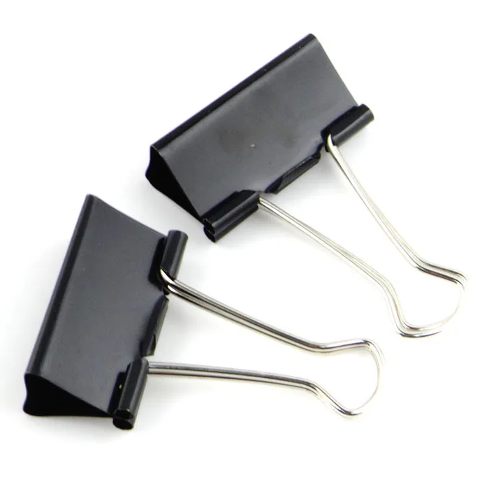

Office Supplies Barrel Black 2nd Long Tail clip 41MM ticket clip swallowtail clip 8 small Clip