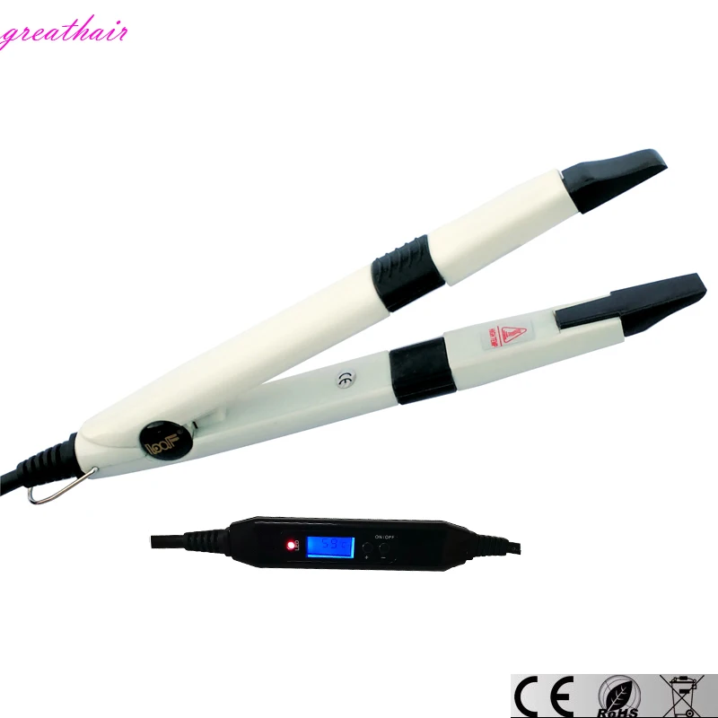 Mini LCD temperature control hair extension tools Connectors Hair Extension Fusion Connector Keratin Bonding Tools Free Shipping