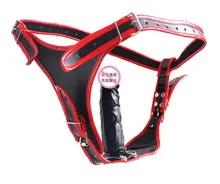 Strap on Dildo Female Chastity Belt With Removable Penis Anal Plug Vaginal Massager Butt Plug Strapons Sex Toy