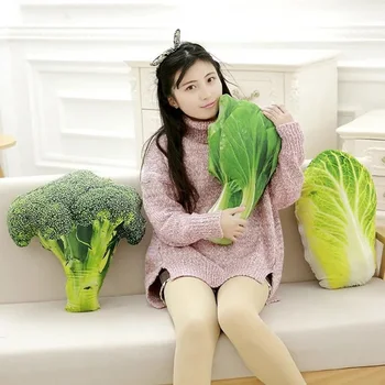 

Creative 3D Simulation Plush Nap Toys Vegetable Cushion Pillow broccoli Chair Seat Sofa Floor Cushion Kids Birthday Gifts