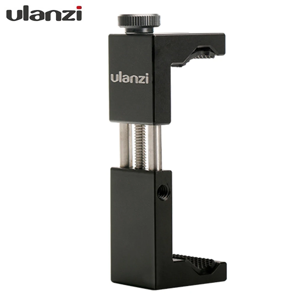 Ulanzi ST-02s 1/4 интерфейс зажим для мобильного телефона Поддержка горизонтальной вертикальной съемки тренога для смартфонов Крепление Зажим адаптер