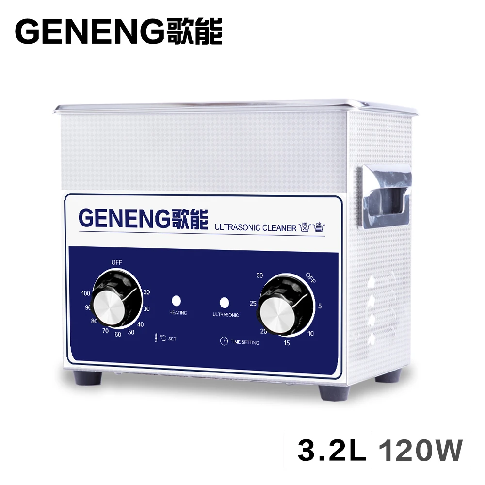 Ultrasonic Cleaner Washer 3.2L 120w Heat Glassware Dishes Lab PCB
