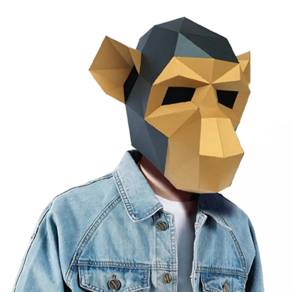 

High quality 3D Paper Model Animal Head Paper craft Puzzles Educational DIY Toy for Birthday Christmas Party Decoration Ornament