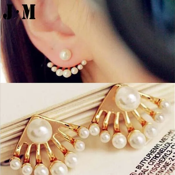 1pair Price Earrings With Imitation Pearls 2017 Korean Style 1pair Price Earrings With Imitation Pearls 2017 Korean Style Invisible Small Gold Stud Pierced