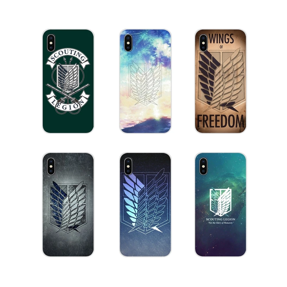 

For Huawei G7 G8 P7 P8 P9 P10 P20 P30 Lite Mini Pro P Smart Plus 2017 2018 2019 Attack on Titan Scouting Legion Accessories Case