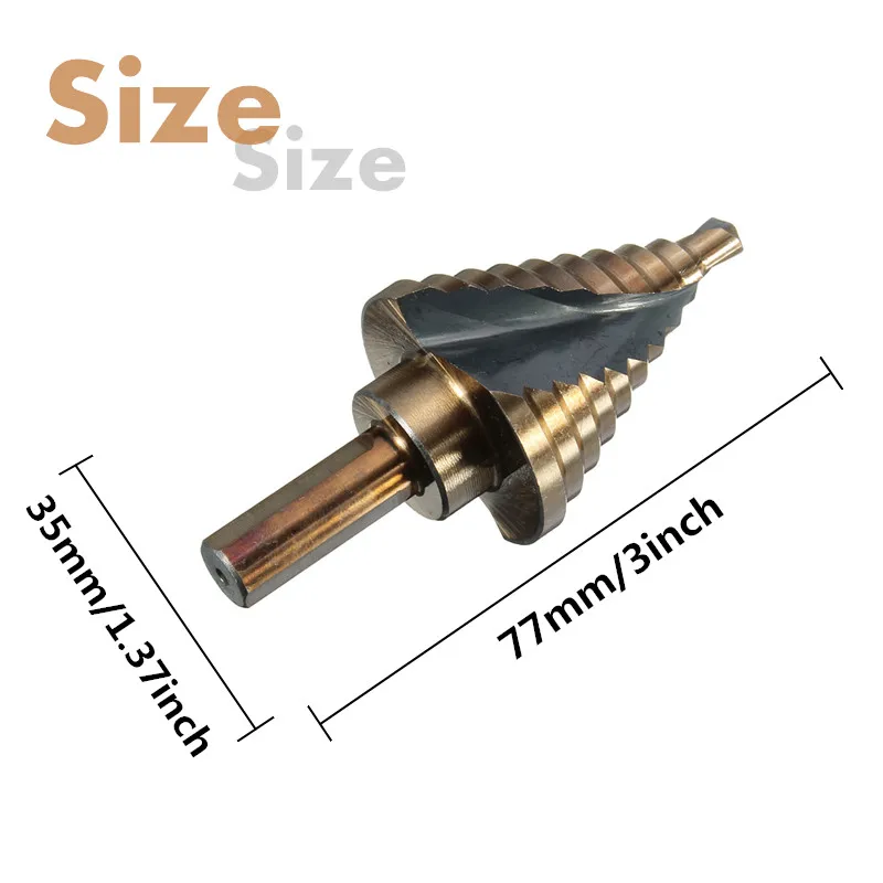 1 шт. 1/"-1-3/8" ступенчатое сверло Cobalt M42 Re amer пожизненная гарантия электроинструменты для сверлильного станка деревообработки