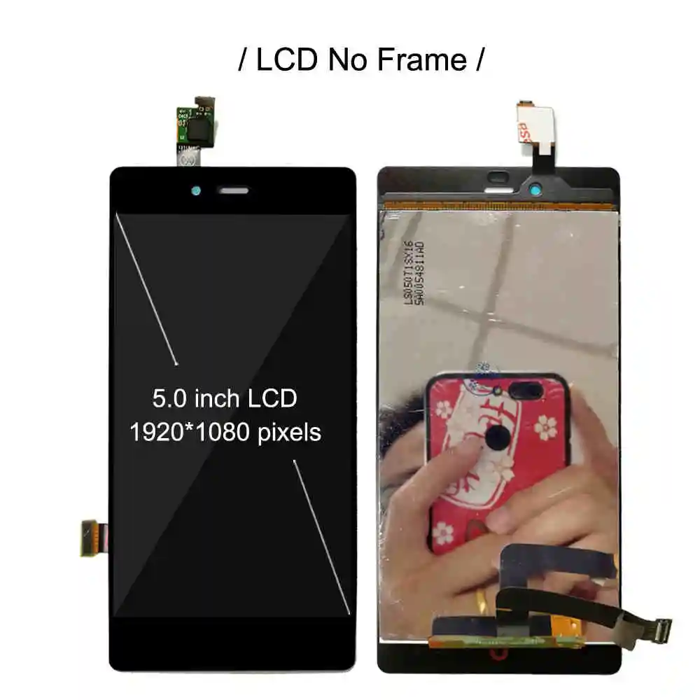 Skup LCD z ramką do ZTE Nubia Z9 mini NX511J pełny ekran wyświetlacza LCD czujnik dotykowy wymiana zespołu Digitizer Z9mini wyświetlacz