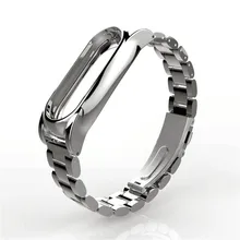 1 шт. магнит из нержавеющей стали роскошный ремешок на запястье металлический браслет для Xiaomi mi Band 2 ja29